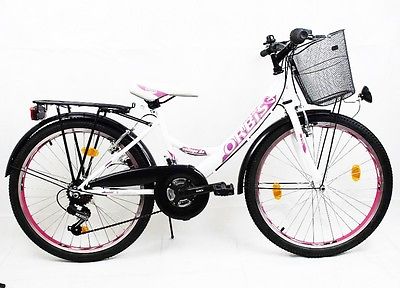 24 ZOLL Kinder Fahrrad Kinderfahrrad Cityfahrrad Citybike Mädchenfahrrad Bike