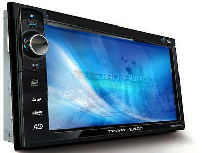 BLUETOOTH AUTORADIO mit Bildschirm 2 Din Doppel DVD CD Touch USB MP3 Navigation