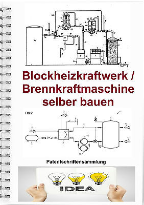 Blockheizkraftwerk BHKW selber bauen Brennkraftmaschinen Technik 9500 Seiten