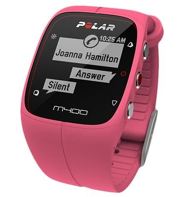 Polar M400 HR Modell 2016 rosa pink inkl H7 Brustgurt Herzfrequenzsensor GPS