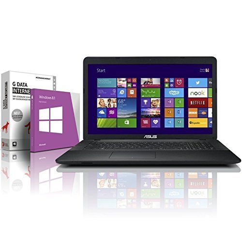 ASUS F751M (17,3 Zoll) Notebook (Intel N2940 Quad Core 4x2.25 GHz, 8GB RAM, 750GB S-ATA HDD, Intel HD Graphic, HDMI, Webcam, USB 3.0, WLAN, DVD-Brenner, Windows 8.1 64 Bit) #4864