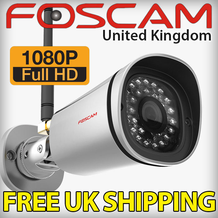 Foscam FI9900P 1080P Full HD IP Security CCTV Camera Wireless IR Plug and Play