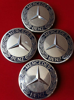4x Original Mercedes-Benz Nabenkappen Nabendeckel Felgendeckel Felgenkappen 74mm