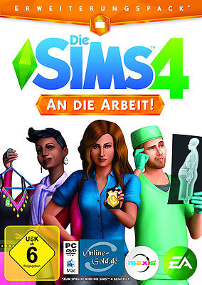 Die Sims 4 An die Arbeit Key - The Sims 4 Get to Work Addon DLC EA ORIGIN PC EU
