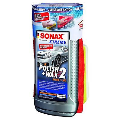Sonax XTREME Polish&Wax 2 500ml 65 Jahre inkl. gratis Schwamm und Mikrofasertuch