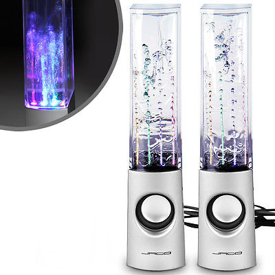 Lautsprecher mit LED Springbrunnen Dancing Wassersäule USB Speaker Musik Licht