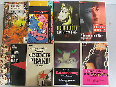 88 Bücher Taschenbücher Krimi Kriminalromane Thriller Psychothriller