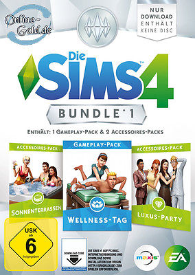 Die Sims 4 Wellness Tag + Luxus-Party-Accessoires + Sonnenterrassen Bundle PC EU