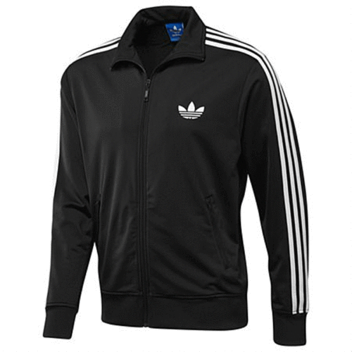 Mens New Adidas Originals ADI Firebird Black Tracksuit Track Jacket Top Fleece 
