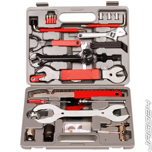 48tlg Fahrrad Werkzeug Werkzeugtasche Werkzeugkoffer Reparatur Set Multitool