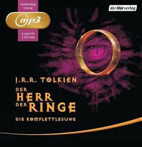 + Tolkien : Der Herr der Ringe Komplettlesung 6er MP3 HörBuch NEU Ungekürzt