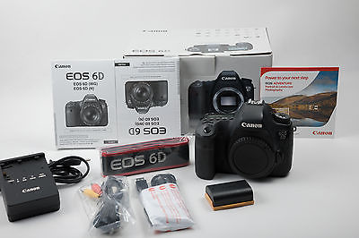 Canon EOS 6D 20,2 MP Digitalkamera - Schwarz (Nur Gehäuse)