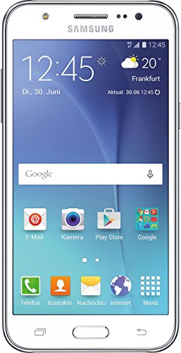 Samsung Galaxy J5 Smartphone (5 Zoll (12,7 cm) Touch-Display, 8 GB Speicher, Android 5.1) weiß