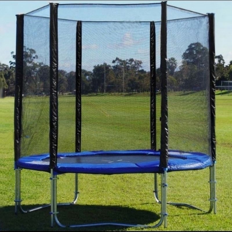 Trampolin Set 250 cm 180 kg Kinder Gartentrampolin Komplettset Netz Leiter Plane