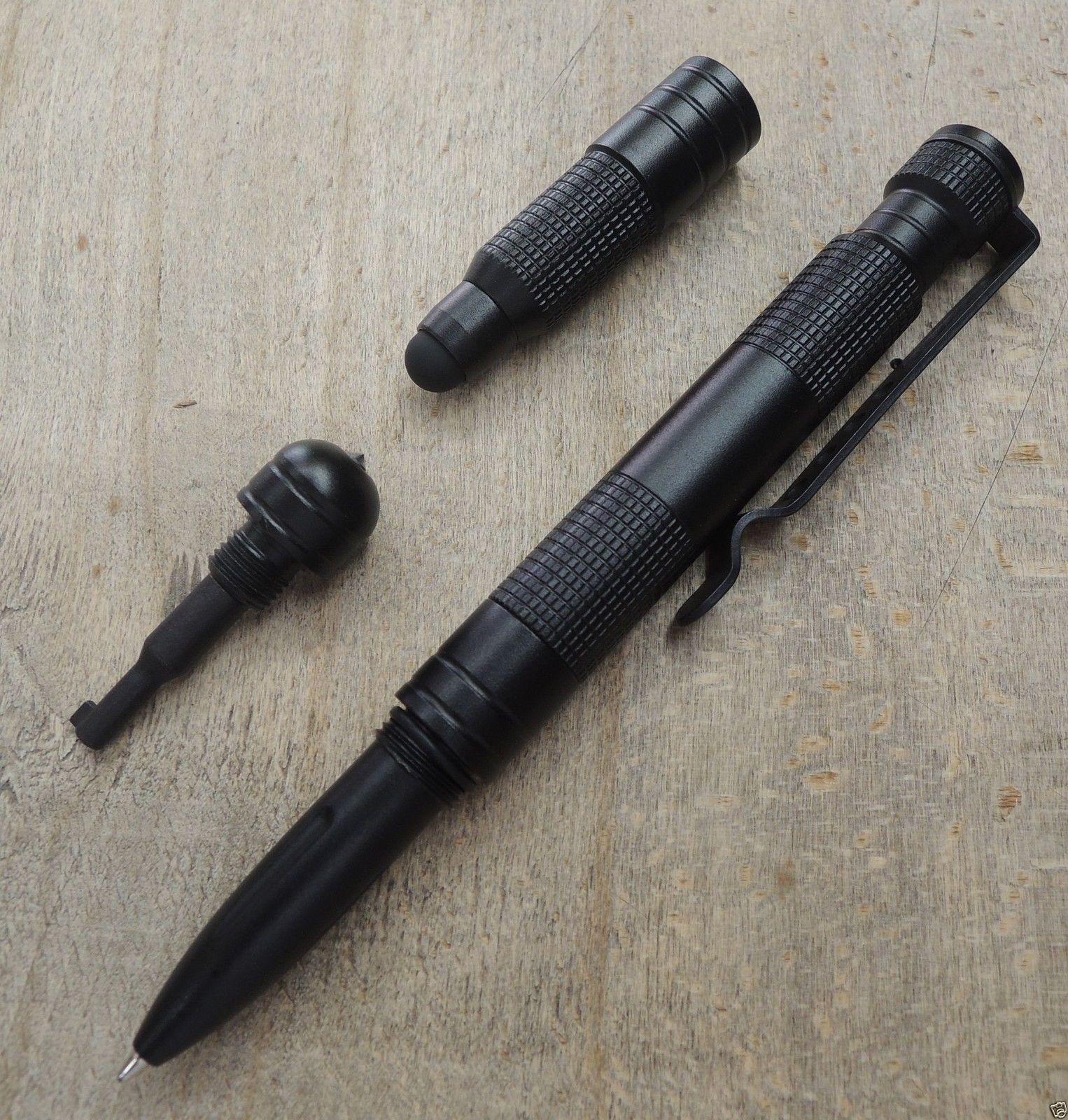 MFH Tactical Pen Kugelschreiber 16 cm Touchpen Glasbrecher Gürtelclip  37545