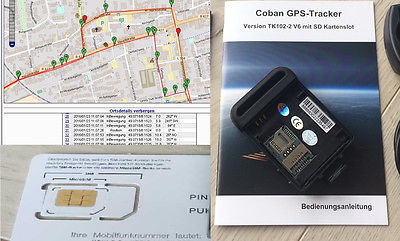 COBAN GPS Tracker TK102-2 V6  GSM GPRS  Überwachung Ortung  Peilsender Spionage 