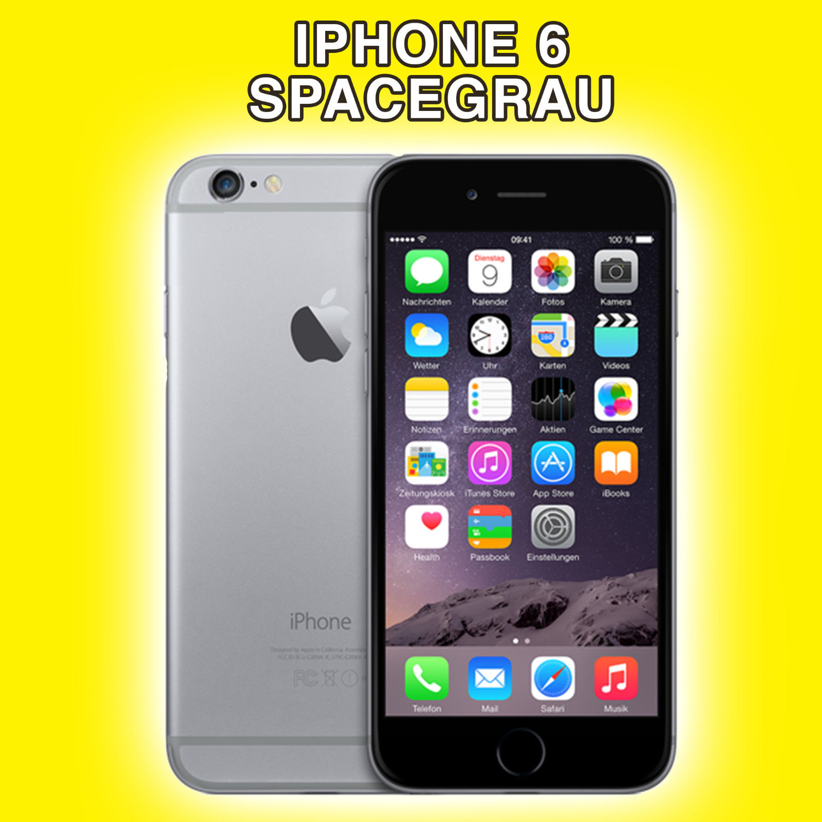 Apple iPhone 6 64GB Spacegrau Simlockfrei NEU Händler Paypal 