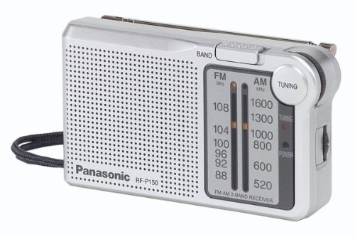 Panasonic RF-P150EG9-S Taschenradio (Analog-Tuner (UKW/MW), Batteriebetrieb) silber