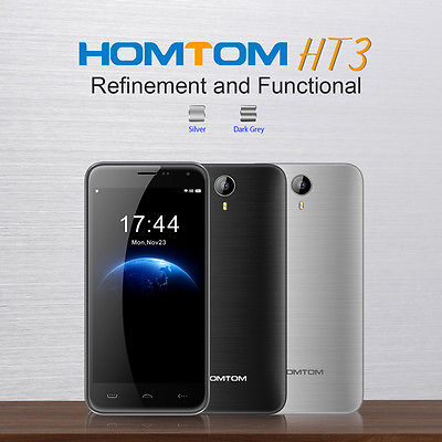 HOMTOM HT3 5,0 Zoll Quad Core Smartphone Android 5.1 3G Handy 8GB Ohne Vertrag 