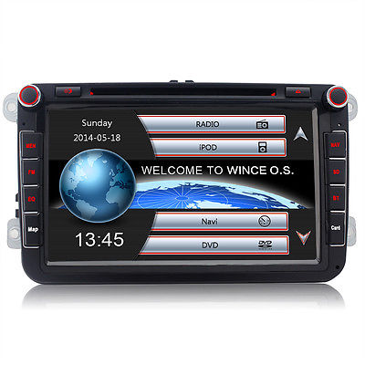 8'' DVD GPS Autoradio für VW PASSAT GOLF 5 6 TOURAN TIGUAN T5 Polo Sharan Caddy
