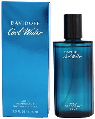 Davidoff Cool Water Man - Men 75 ml Deospray Deo Spray Mild Deodorant