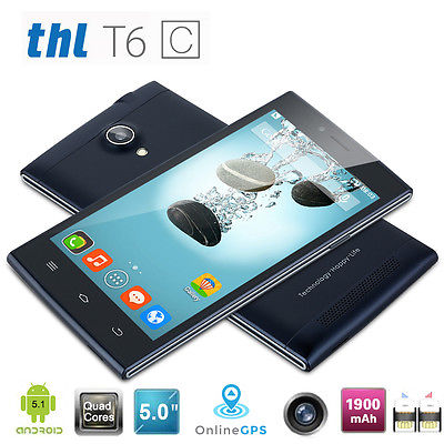 THL T6C 5.0'' Zoll Android 5.1 Quad Cores 8GB 3G Smartphone Dual SIM/Kamera 8MP