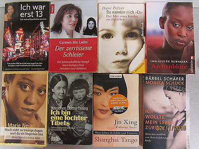 86 Bücher Taschenbücher Schicksale Lebensgeschichten Tragödien Lebensberichte