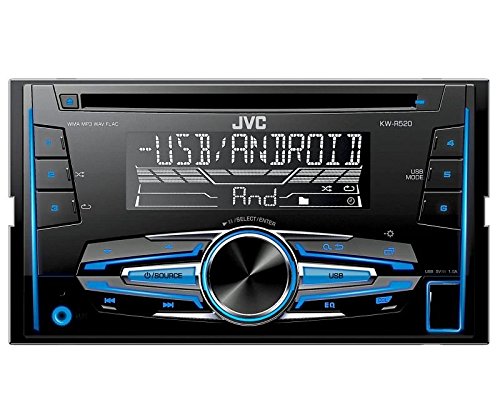 Auto Radio CD Receiver JVC mit USB CD AUX uvm passend für VW Fox Lupo alle incl Einbauset
