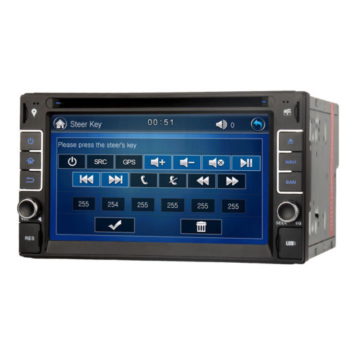 Doppel 2 Din Autoradio GPS Navi Navigation Bluetooth CD DVD USB SD Touchscreen