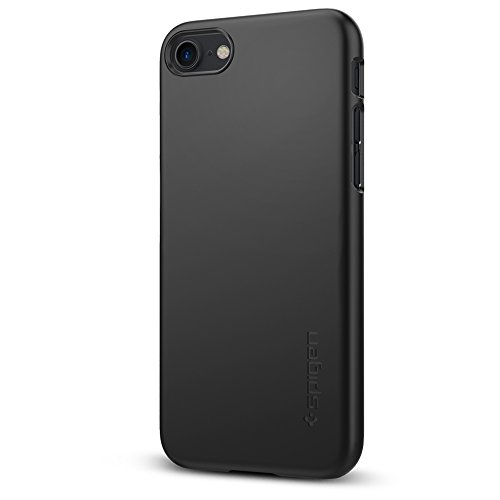 iPhone 7 Hülle, Spigen® [Thin Fit] Passgenaues [Schwarz] Premium Hart-PC Schale / Schlanke Handyhülle / Schutzhülle für iPhone 7 Case, iPhone 7 Cover - Black (042CS20427)