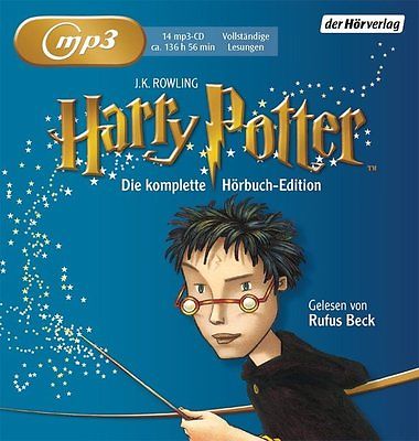 + Rowling : Harry Potter 1-7 Die komplette Hörbuch Edition 14 MP3 CDs NEU 