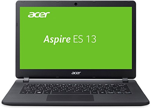 Acer Aspire ES 13 (ES1-332-C89V) 33,8 cm (13,3 Zoll HD) Notebook (Intel Celeron N3450, 4GB RAM, 1000GB HDD, 32GB eMMC, Intel HD Graphics 500, Win 10 Home) schwarz