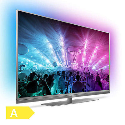 Philips 49PUS7181/12 123cm 4K UHD LED Fernseher Ambilight Android 2000 Hz WLAN