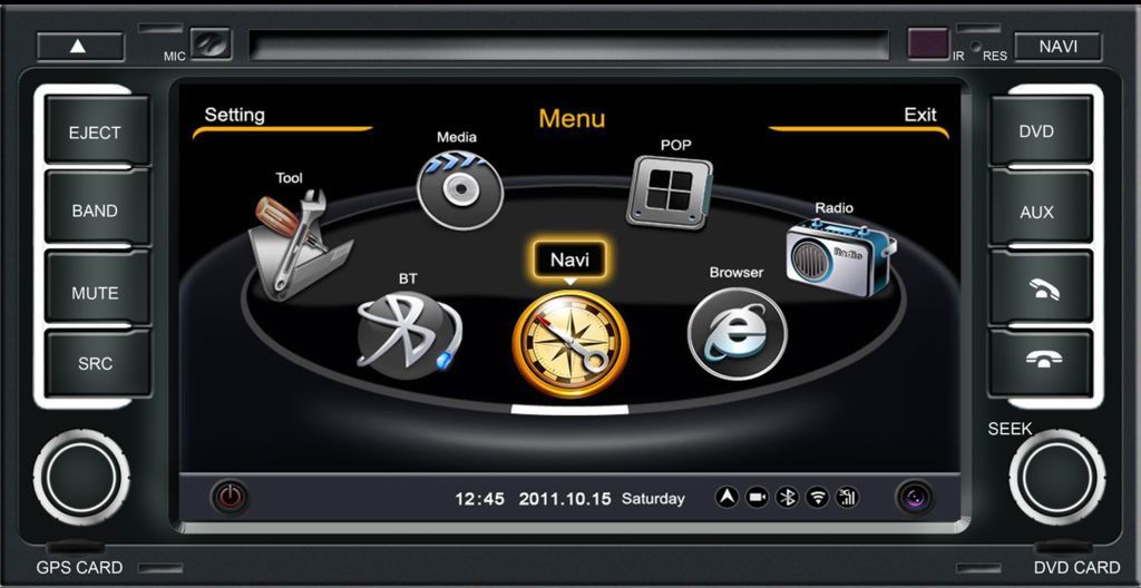 Autoradio für Volkswagen Touareg VW T5 Multivan Navigation GPS DVD MP3 USB DVBT