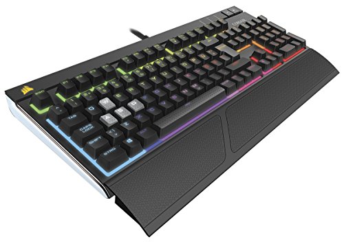 Corsair Gaming CH-9000094-DE Strafe RGB Mechanische Gaming Tastatur (Cherry MX braun Performance Multi-Colour RGB Beleuchtung) schwarz