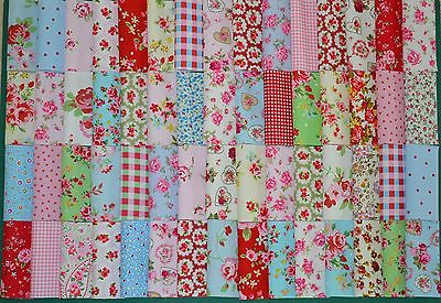 50 PATCHWORK QUILTING FABRIC SQUARES INC CATH KIDSTON ROSALI 100% COTTON 4 INCH