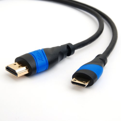 KabelDirekt 2m Mini HDMI Kabel / kompatibel mit HDMI 2.1, 2.0a, 2.0, 1.4a (Ultra HD, 4K, 3D, Full HD, 1080p, HDR, ARC, Highspeed mit Ethernet) - FLEX Series