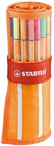 STABILO point 88 30er Rollerset, 25 + 5 Neonfarben - Fineliner