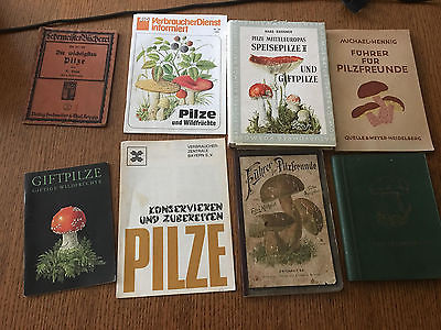 4 Pilzbücher, 4 Broschüren, Paket, Konvolut, Sammlung, Pilze