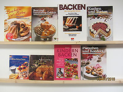 36 Bücher Backen Brot backen Kuchen Torten Gebäck Kekse Plätzchen Blechkuchen