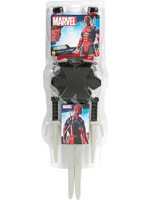 Deadpool Superhero Weapon Kit Ninja Fancy Dress Marvel Toy Sword Knives Costume