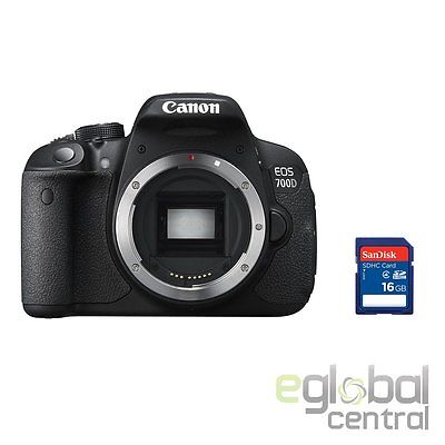 Canon EOS 700D DSLR Digitalkameras Body with 16GB SD Card Neu