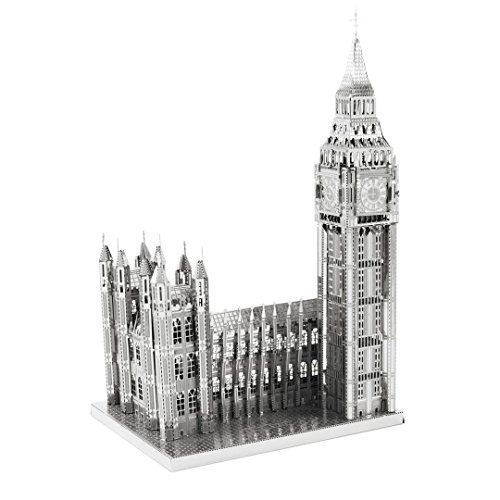 Big Ben und Westminster-Palast: Metall Erde IconX 3D-Laser-Schnitt Miniature Model Kit