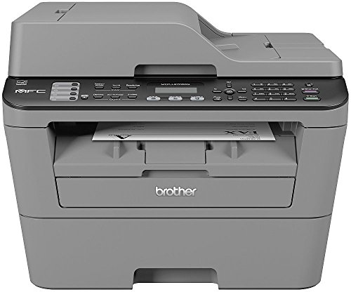 Brother MFC-L2700DN Monolaser-Multifunktionsdrucker (Drucken, scannen, kopieren, faxen, 2.400x600 dpi, USB 2.0 Hi-Speed, Duplex) grau