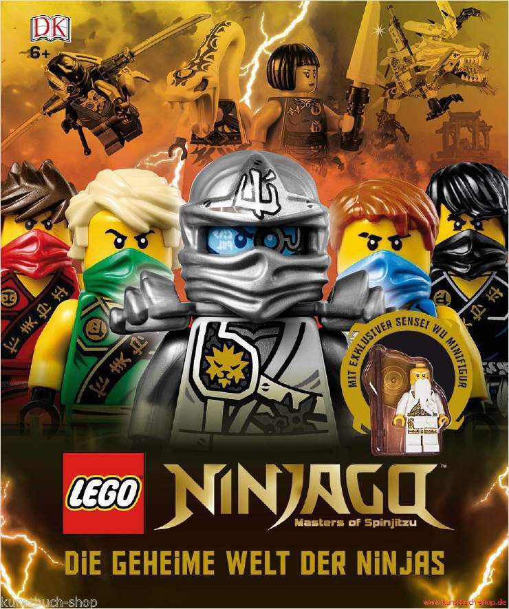 Fachbuch LEGO® Ninjago™ Die geheime Welt der Ninjas, mit Sensei Wu Minifigur NEU