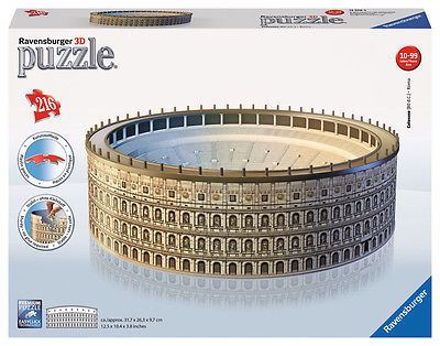 Ravensburger 12578 - Kolosseum - 3D Puzzle Bauwerke, 216 Teile