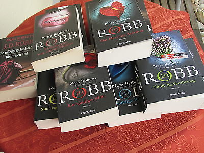 13 x J.D. Robb, Nora Roberts Bücherpaket Eve Dallas, Mörderische Sehnsucht