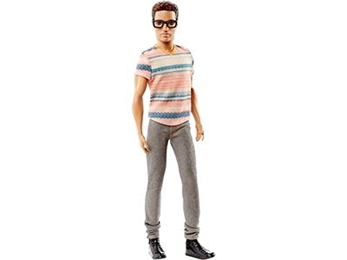 Mattel Barbie DMF41 - Modepuppe, Fashionistas Freund mit Brille