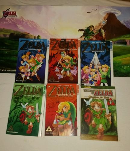 The Legend of Zelda manga 6Stück + Poster 