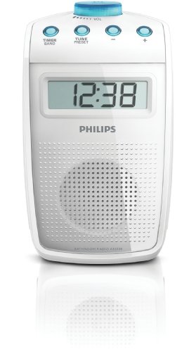 Philips AE2330 Tragbares Duschradio (UKW-/MW-Tuner, LC-Display) weiß